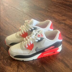 Nike Kids Sneakers - White, Black, and Red